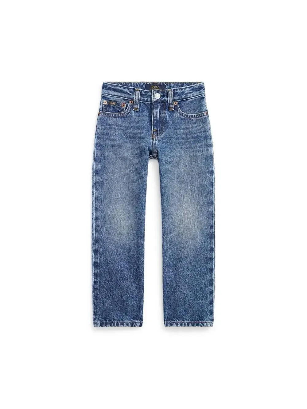 $65 Polo Ralph Lauren Toddler and Little Girls High-Rise Straight Fit Jeans 3